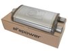 49M00014 MACH Force-Xp 409 Stainless Steel Muffler 3 IN ID Center/2-1/2 IN ID Dual-Outlet x 11 IN W x 6 IN H x 22 IN L - Oval Bo - image 2