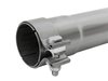 49M10007 MACH Force-Xp 304 Stainless Steel Resonator Delete Pipe 3 IN Inlet/Outlet x 3 IN Dia. x 16 IN Overall Length w/ Clamps - image 4