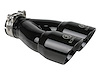49T25364-B10 Takeda 304 Stainless Steel Clamp-on Exhaust Tip Black 2-1/2 IN Inlet x 3 IN Dual Outlet x 9-1/2 IN L - image 1