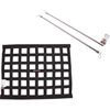 Rectangular Ribbon Window Net Kit Black Net - image 1