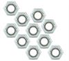 Fine Thread Hex Nuts Thin With Nylon Inserts 1/4"-28 - image 1