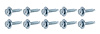 ALL16555 Body Bolt 1-1/8 in. 10 Pack Silver - image 1