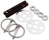 Lightweight Aluminum Hood Pin Kit 3/8" Diameter Pins - image 1