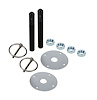 ALL18497 Alum Hood Pin Kit 1/2 in. with 3/16 in. Clips Black - image 1