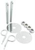Chrome Steel Hood Pin Kit 5/32" Hairpin Clips - image 1