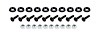 ALL18629 Countersunk Bolts 1/4 in. w/3/4 in. Washer Blk 10 Pack - image 1