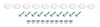 ALL18681 Countersunk Bolt Kit White 10 Pack - image 1