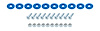 ALL18683 Countersunk Bolt Kit Blue 10 Pack - image 1