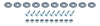 ALL18685 Countersunk Bolt Kit Silver 10 Pack - image 1