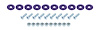 ALL18687 Countersunk Bolt Kit Purple 10 Pack - image 1