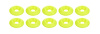 ALL18698 Countersunk Washer Fluorescent Yellow 10 Pack - image 1