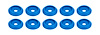 ALL18848 Body Bolt Washer Plastic Blue 10 Pack - image 1
