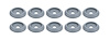 ALL18850 Body Bolt Washer Plastic Silver 10 Pack - image 1