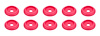 ALL18851 Body Bolt Washer Plastic Pink 10 Pack - image 1