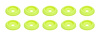 ALL18853 Body Bolt Washer Plastic Fluorescent Yellow 10 Pack - image 1
