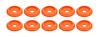 ALL18854 Body Bolt Washer Plastic Fluorescent Orange 10 Pack - image 1