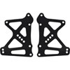 Allstar Performance two piece black anodized front motor plate reduces flex and weight yet is strong - image 1