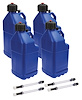ALL40122-4 Utility Jug 5 Gal w/Filler Hose Blue 4 Pack - image 1