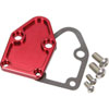 Small Block Chevy Fuel Pump Block-Off Plate Red - image 1