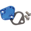 Big Block Chevy Fuel Pump Block-Off Plate Blue