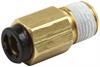 Adapter Fitting 1/8" NPT Male To Push Lock Hose - image 1