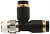 Plastic T (2) Push Lock (1) 1/8" NPT - image 1