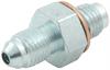 Adapter Fittings -3AN Male to 3/8"-24 Male with washer - image 1