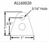 Flat Window Frame Tabs Thickness: 1/16" - image 2