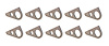 ALL60075-10 Tie Down Chassis Rings 10 Pack - image 1