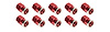 ALL72059 QC Cover Nuts Short Red 10 Pack - image 1