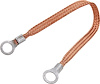 ALL76330-9 Copper Ground Strap 9 in. w/3/8 in. Ring Terminals