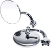 4 in. Slip-Over Peep Side View Mirrors [Polished Stainless, Pair] - image 1