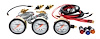 ALL80081 3 Gauge Kit OP/WT/OT NO PLATE - image 1