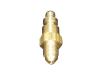 Straight -3 AN to 7/16-24 in. Inverted Flare Male Fitting [Steel, Gold Iridited] - image 1