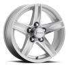 810S STYLUS Trailer Wheel Size: 15 X 5" Bolt Pattern: 5 x 4.50" (114.30 mm) [Gloss Silver and Machined] - image 1
