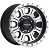 928M STREET LOCK MONSTER Wheel Size: 17 X 9" Bolt Pattern: 6X139.7 mm [Machined Face & Black Accents w/ Simulated Beadlock] - image 1
