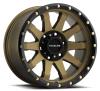 934BZ CLUTCH Wheel Size: 17 X 9" Bolt Pattern: 6X139.7 mm [Bronze w/ Simulated Beadlock] - image 1