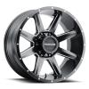 STRYKER Wheel Size: 20 X 9", Bolt Pattern: 8X180 [SATIN BLACK MILLED]