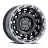 HALO Wheel Size: 17 X 8.5", Bolt Pattern: 5X127 [SATIN BLACK W/ SILVER RING]
