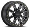 A71MB MAMBA Wheel Size: 14 X 6" Bolt Pattern: 4X156 mm [Black and Machined w/ Black Beadlock Ring] - image 1