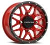 A94R KRANK Wheel Size: 15 X 7" Bolt Pattern: 4X156 mm [Red w/ Simulated Beadlock] - image 1