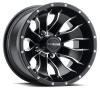G77 MAMBA Wheel Size: 10 X 7" Bolt Pattern: 4X101.6 mm [Satin Black and Machined]