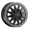 A14BG-57012+25 A14BG-ALPHA Wheel [Size: 15"x7"] Black w/Gunmetal Ring Finish - image 1