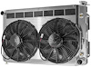 OE-Fit Aluminum Radiator Module with Transmission Oil Cooler and Dual 13 in. Spal Fans 1967-1969 Chevy Camaro/Pontiac Firebird - image 1