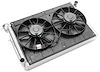 High-Efficiency Core OE-Fit Aluminum Radiator Module with Dual 13 in. Spal Fans 1964-1966 Ford Mustang - image 1