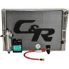 Pressure System with Lightweight Modified Radiator 15 x 27.5 single pass -20 AN Male inlet 1 3/4 outlet - image 1