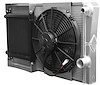 848-28171 Universal Double-Pass Late Model Stacked Radiator with Oil Cooler and Electric Fan - image 1