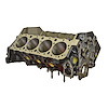 13ZB Chevy 350 ci. Fully-Machined Cast-Iron Bare Block w/1-Piece Rear Main Seal [4 in. Bore] - image 1