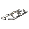 204075-2 3 in. Round Stainless Steel Side Bars for 2003-2009 Hummer H2 - image 1