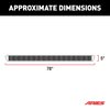 2559053 SlimGrip 5 in. x 78 in. Running Boards Fits Select Dodge Durango - image 4